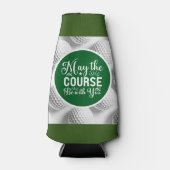 Golf & Beer Funny Sprichwort kann mit Ihnen natürl Flaschenkühler (Vorderseite)