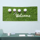 Golf Begrüßungsbanner Golf-Bälle und Tee-to-Green Banner (Messe)