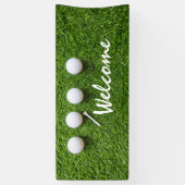 Golf Begrüßungsbanner Golf-Bälle und Tee-to-Green Banner (Vertikal)