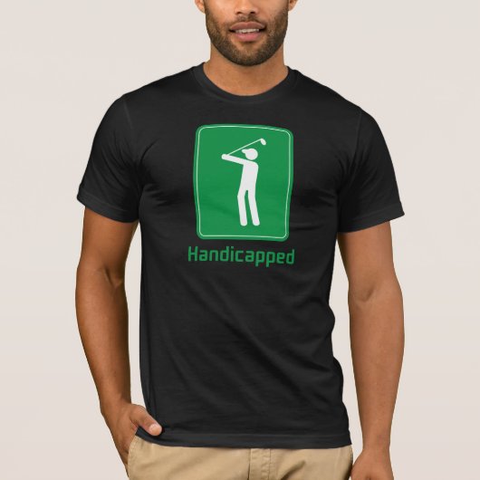 Golf - behindert T-Shirt (Vorderseite)