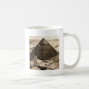 Golf bei der Pyramide Sepia getönt Kaffeetasse