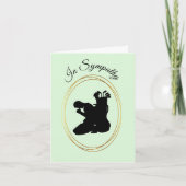 Golf Beileid Condolence Card Karte (Vorderseite)