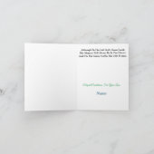 Golf Beileid Condolence Card Karte (Innenseite)