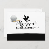 Golf Beileid entschuldigen Sie Ihren Verlust Beile Postkarte (Vorne/Hinten)