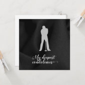 Golf Beileid entschuldigt sich für Ihr Beileid Karte (Vorderseite/Rückseite Beispiel)