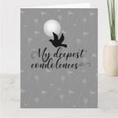 Golf Beileid entschuldigt sich für Ihr Beileid Karte (Vorderseite)