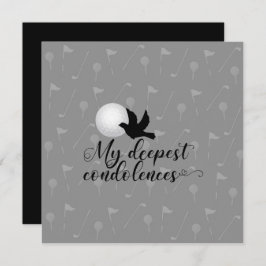 Golf Beileid entschuldigt sich für Ihr Beileid Karte