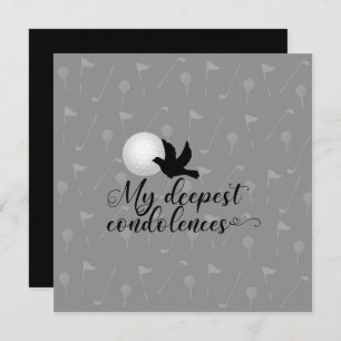 Golf Beileid entschuldigt sich für Ihr Beileid Karte