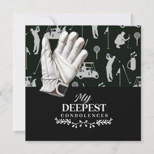 Golf Beileid entschuldigt sich für Ihr Beileid Karte