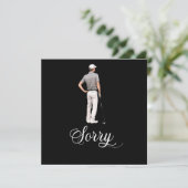 Golf Beileid entschuldigt sich für Ihren Verlust B Karte (Stehend Vorderseite)