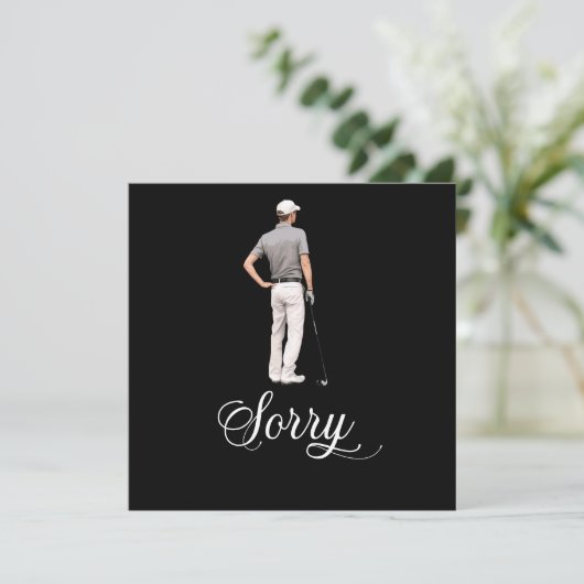 Golf Beileid entschuldigt sich für Ihren Verlust B Karte (Stehend Vorderseite)