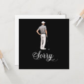 Golf Beileid entschuldigt sich für Ihren Verlust B Karte (Vorderseite/Rückseite Beispiel)