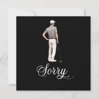 Golf Beileid entschuldigt sich für Ihren Verlust B