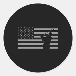 Golf Bekleidung Geschenke für Golfer American F Runder Aufkleber
