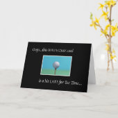 Golf - Belated Birthday Karte (Gelbe Blume)