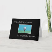 Golf - Belated Birthday Karte (Vorderseite)