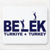 GOLF BELEK mousepad - blau (Vorne)