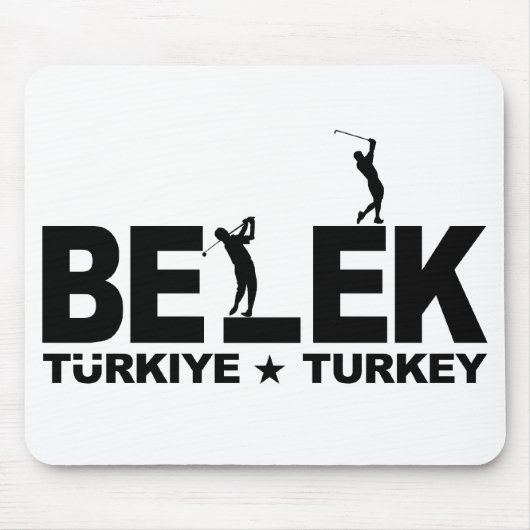 GOLF BELEK mousepad - schwarz (Vorne)