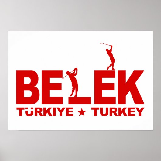 GOLF BELEK Poster (Vorne)