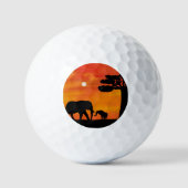 Golf Belephant, Himmel, Tiere, Sonnenaufgang, Natu Golfball (Vorderseite)
