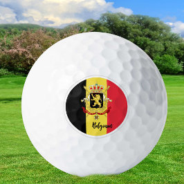 Golf Belgien & Belgien Flagge / Golf Ball