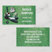 Golf beschuht Ball-Handschuh-Verein-Fahrer mit Visitenkarte (Vorne/Hinten)