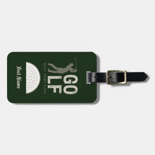 Golf Best Game Ever für Golfspieler und Trainer Gepäckanhänger (Vorderseite horizontal)