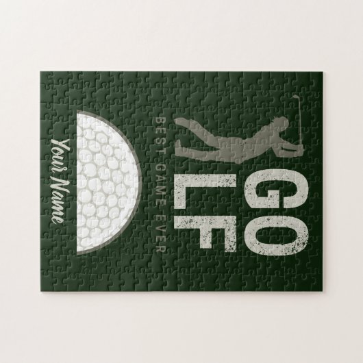 Golf Best Game Ever für Golfspieler und Trainer Puzzle (Horizontal)