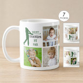 Golf BEST GRANDPA BY PAR 7 Foto Collage Kaffeetasse