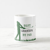 Golf BEST GRANDPA BY PAR Monogram Coffee Tasse (Mittel)