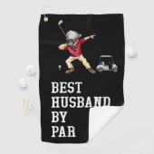 Golf Best Husband by Par Golf Handtuch - Funny Gif (Insitu)