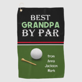 Golf Best Opa by Par für Großvater Golfhandtuch