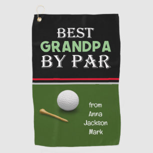 Golf Best Opa by Par für Großvater Golfhandtuch