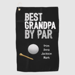 Golf Best Opa by Par für Großvater Golfhandtuch