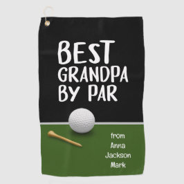 Golf Best Opa by Par für Großvater Golfhandtuch