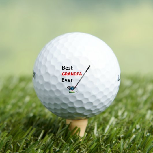 GOLF Best Opa je Gabe Cooler Golfbälle (Insitu T-Shirt)