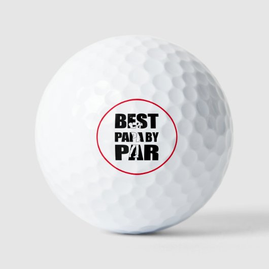 Golf Best Papa by Par Golfball (Vorderseite)