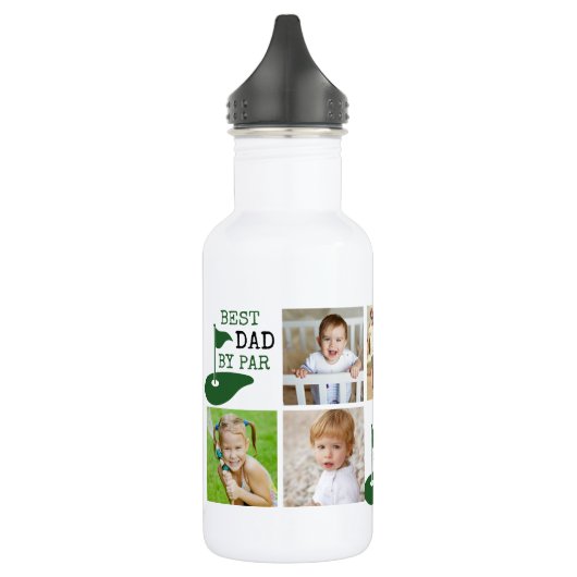 Golf BEST VATER BY PAR 7 Fotomaterial Edelstahlflasche (Links)