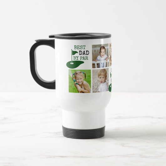 Golf BEST VATER BY PAR 7 Fotomaterial Reisebecher (Links)