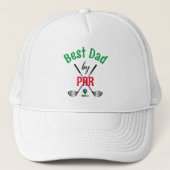 GOLF Best Vater by PAR, Cooler Golf Truckerkappe (Vorderseite)