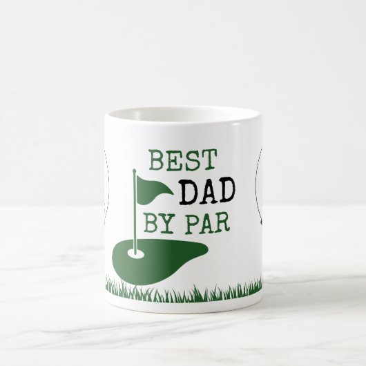 Golf BEST VATER BY PAR Monogram Kaffeetasse (Mittel)