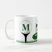 Golf BEST VATER BY PAR Monogram Kaffeetasse (Links)