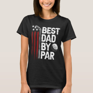 Golf Best Vater Par Daddy Golfer Fahne T-Shirt