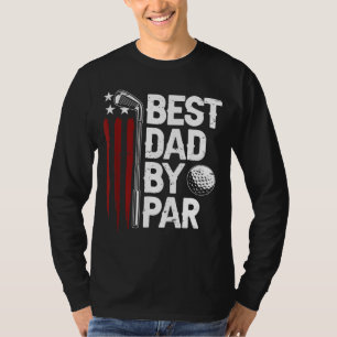Golf Best Vater Par Daddy Golfer Fahne T-Shirt