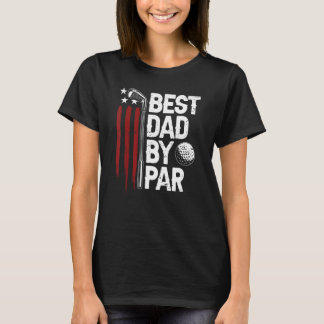 Golf Best Vater Par Daddy Golfer Fahne T-Shirt