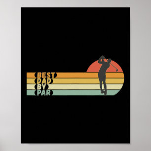 Golf - Bester Vater unter Par - Vatertags-Golf Poster
