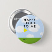 Golf Birdie Button (Vorne & Hinten)