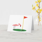 Golf Birdy Karte (Gelbe Blume)