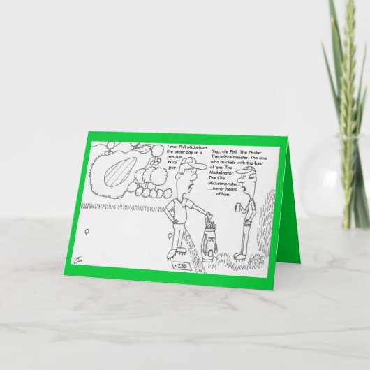 Golf Birthday Card Karte (Vorderseite)