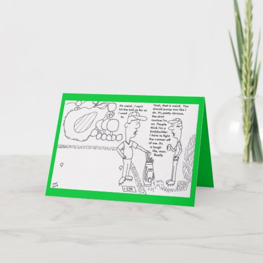 Golf Birthday Card Karte (Vorderseite)